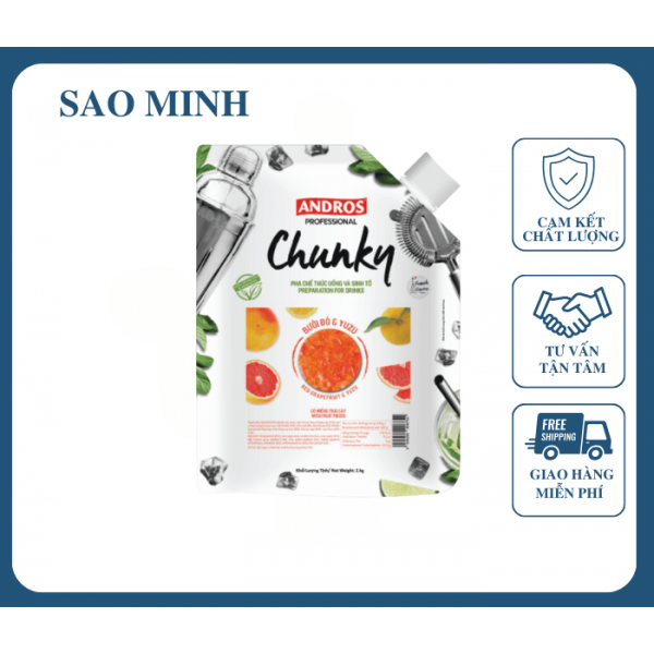 Mứt Chunky Bưởi đỏ và Yuzu 1Kg